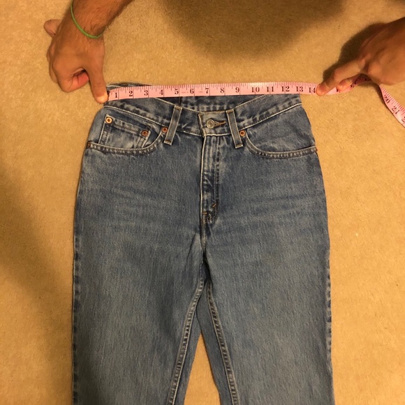 VTG Levi’s 512 3 JR M Medium Wash Denim Jeans - Picture 7 of 7